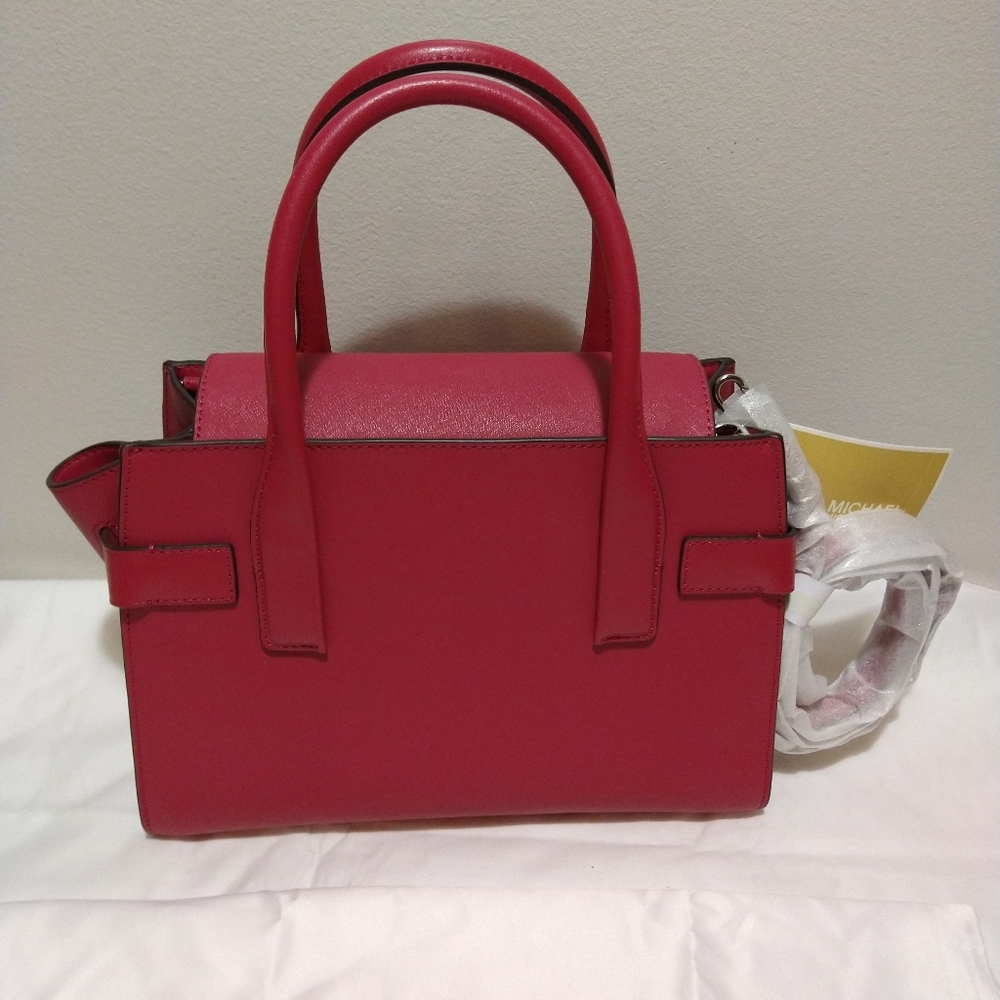 Sold**Michael Kors Carmen Leather Belted Satchel - Picture 8 of 12